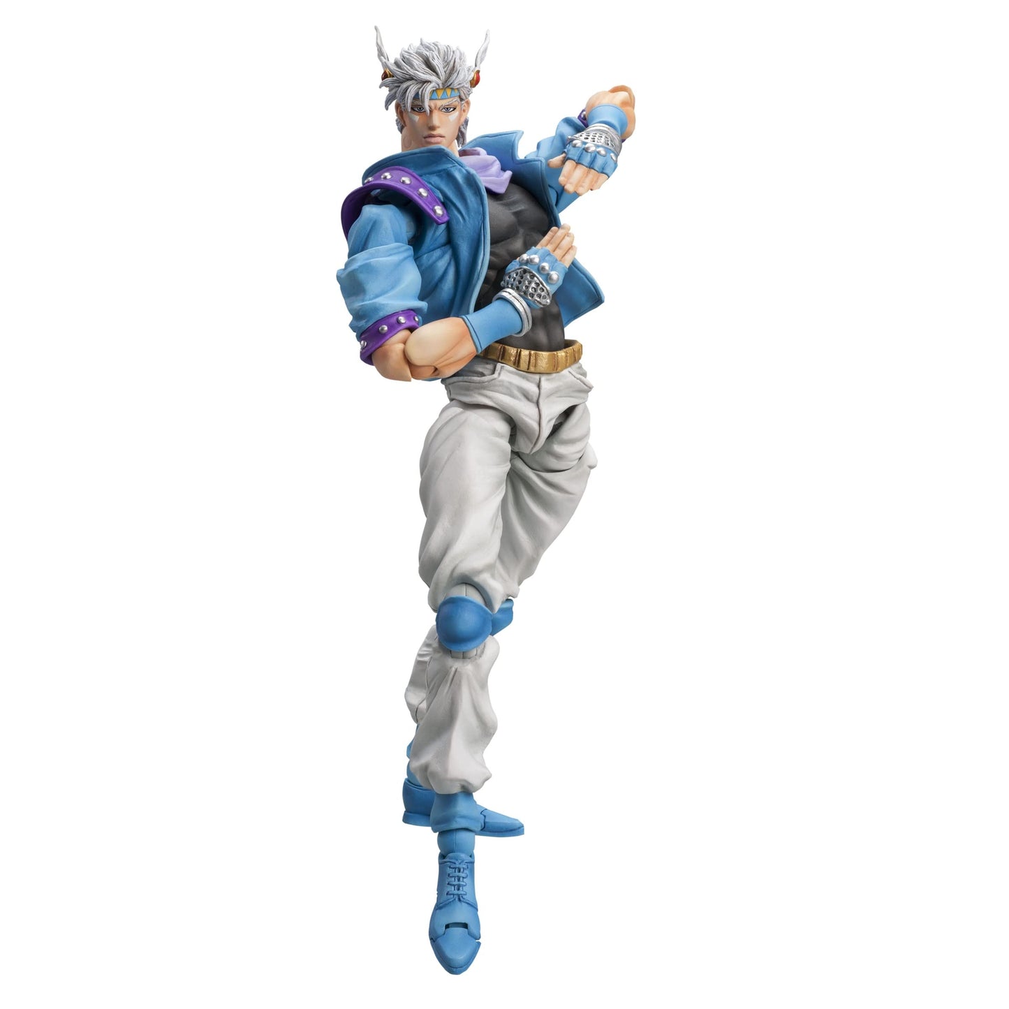 Medicos JoJo’s Bizarre Adventure Part 2: Caesar Anthonio Zeppeli (Second Ver.) Chozokado Super Action Statue Figure, Multicolor