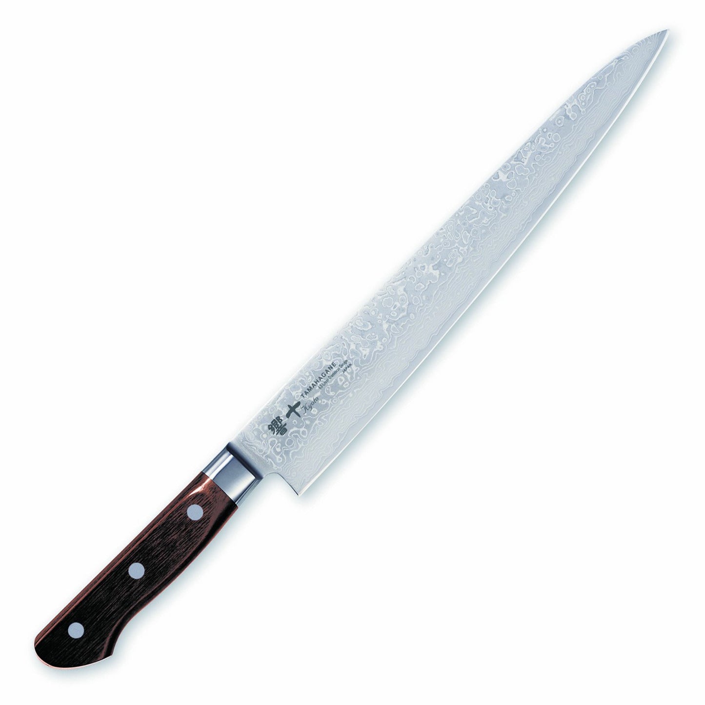 Kataoka Works Kyojyu TAMAHAGANE 63-layer Damascus steel Sujibiki bocho