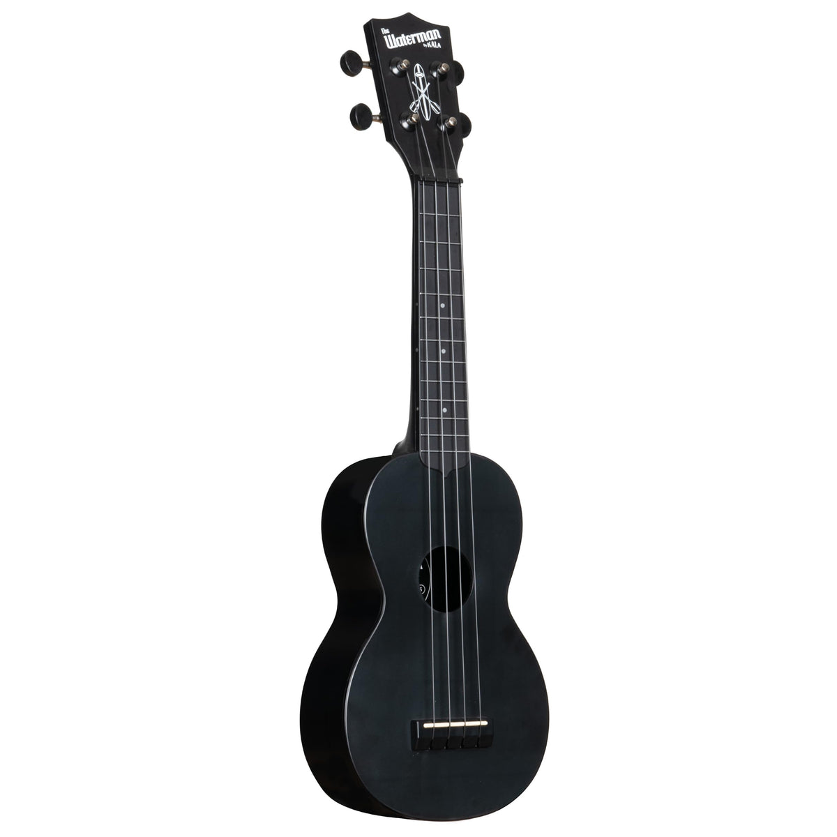 Kala Recycled Soprano Waterman Ukulele Durable, Travel-Ready Instrument - Black Sand