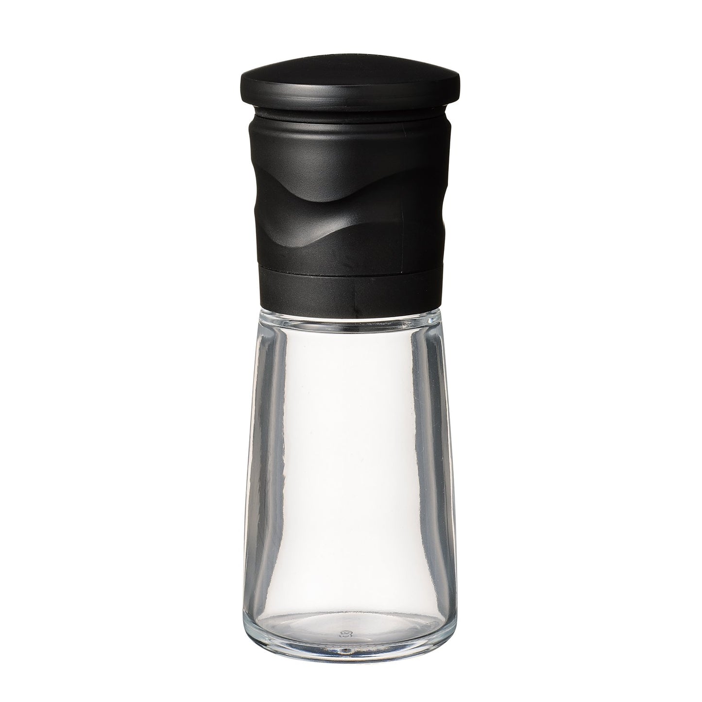 Kyocera CM-15N-BK Mill, 3.4 fl oz (90 ml), Ceramic Salt & Pepper, Crystal Salt, Rock Salt, Pepper, Spices, Japanese Pepper, Seasoning Container, Roughness Adjustment, Decomposition Cleaning, Black