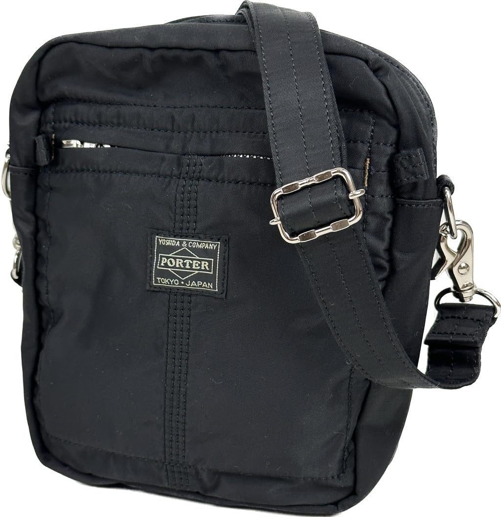 Porter 754-15116 Yoshida Bag MILE Shoulder Bag, Made in Japan, A6 Size, Black (10)