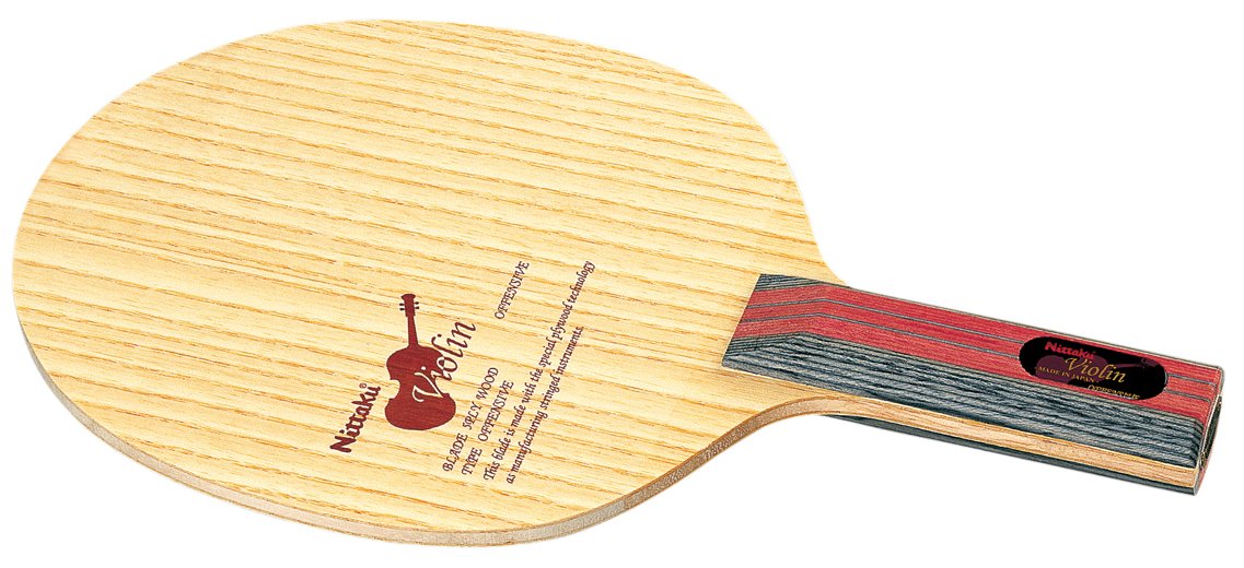 Nittaku NE-6756 Table Tennis Racket, Violin, Shake Hand, Attack, 5 Plywood, Straight