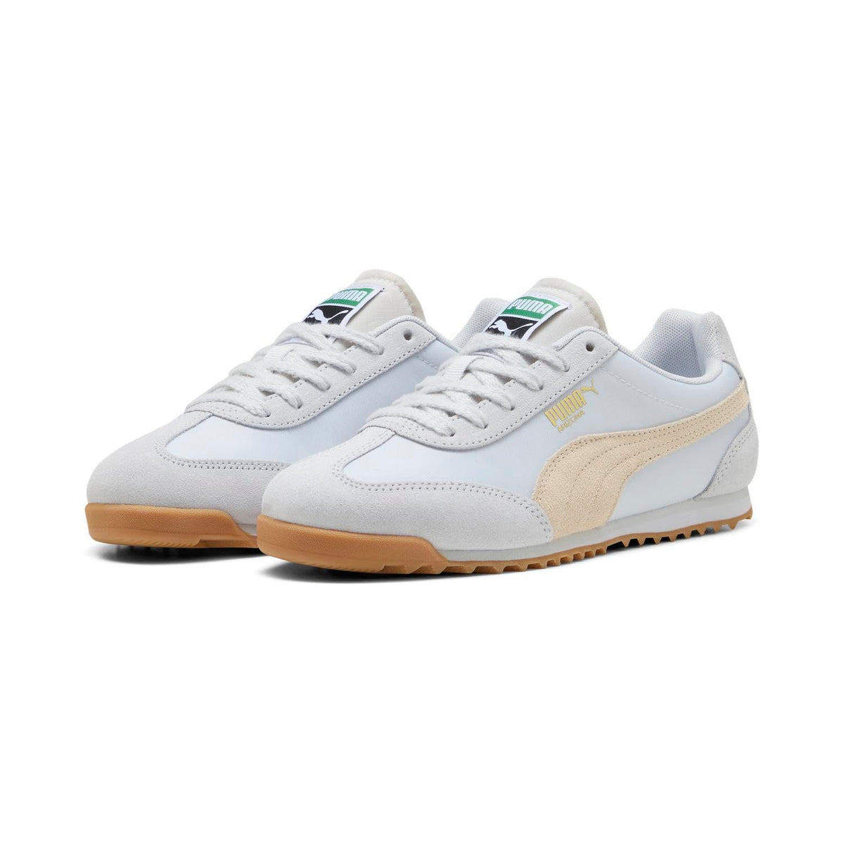Puma Arizona Nylon 398682 Sneakers, 25 Fall/Winter Colors Silver Mist Canvas Puma Gold (21), 25.0 cm