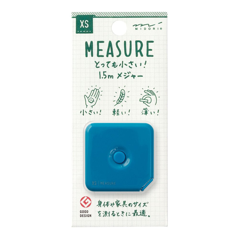 Midori Compact Measure 1.5m, XS Series, Blue (35281006)