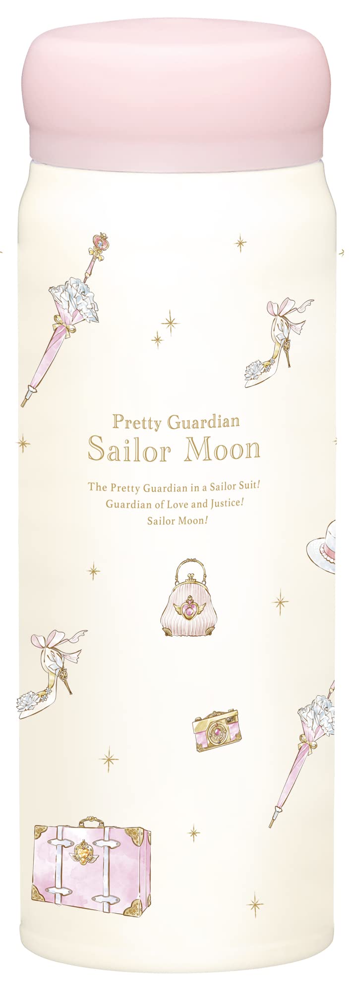 OSK Water Bottle, Direct Stainless Steel Bottle 480ml, Sailor Moon S/M No. 3, SBR-480B