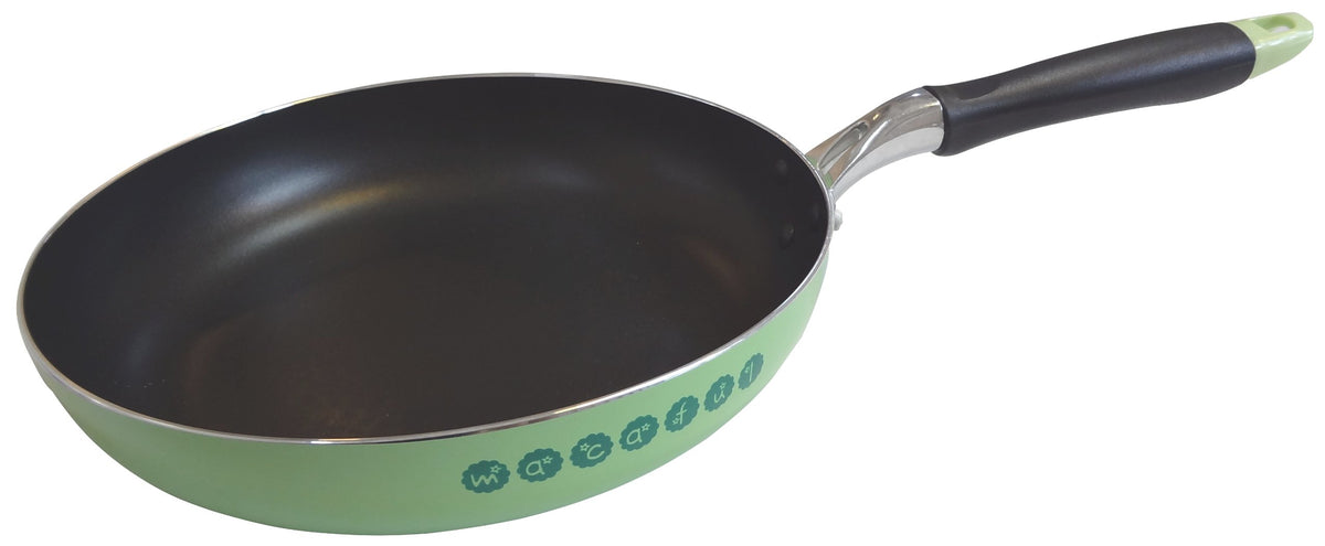 梶原産業 Kajiwara Industry Makaful IH Compatible Frying Pan, 10.2 inches (26 cm), Green KK-8260
