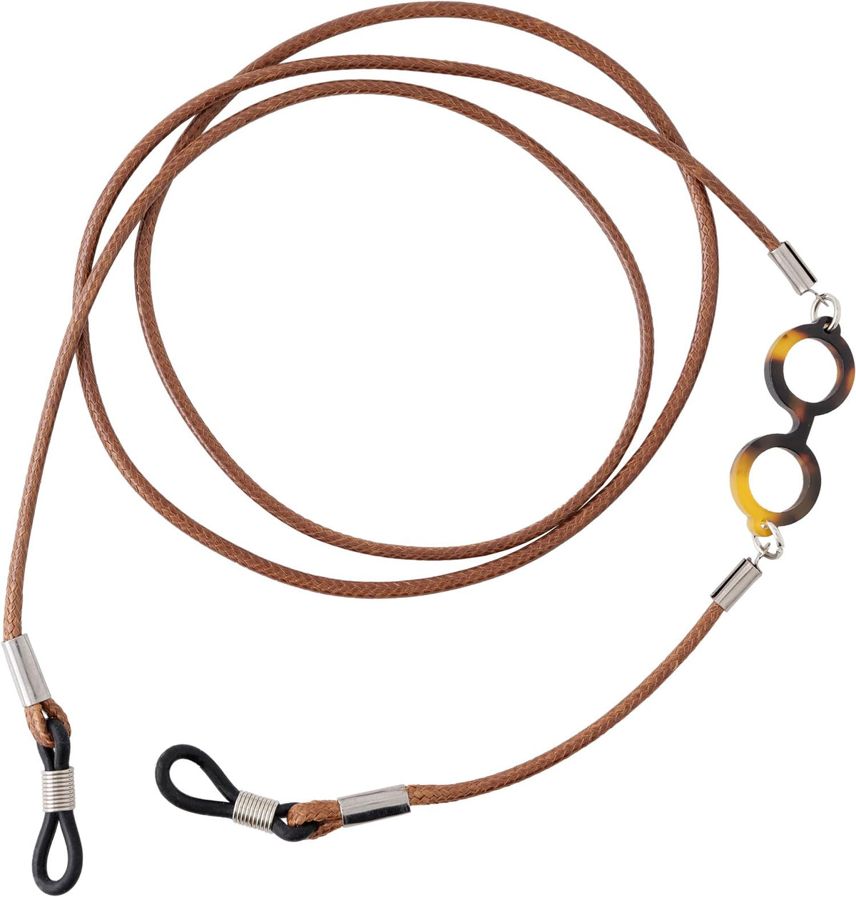 Slip-on Glass Cord Eyeglass Chain Eyeglass Strap Brown RBC-1601