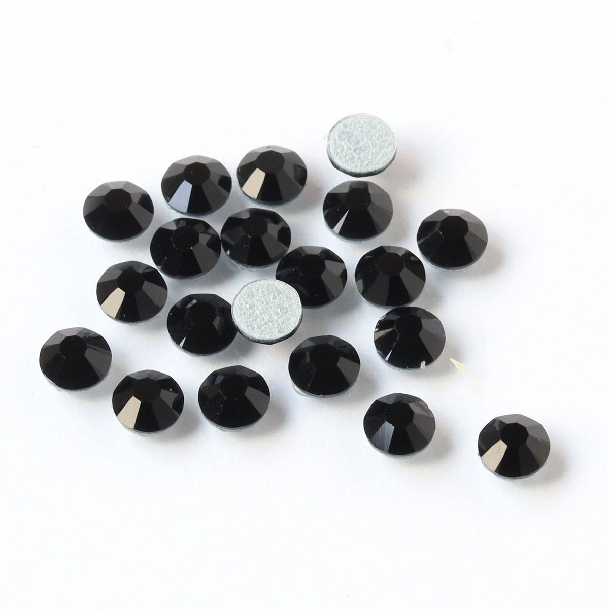 NBK Preciosa M2038SS16-23980L Rhinestone Hot Fix Thermal Adhesive SS16 144 Pieces Jet