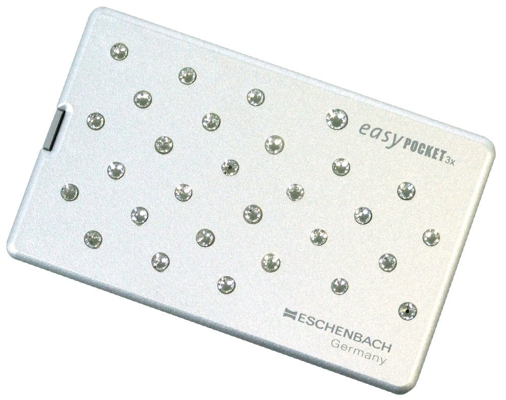 ESCHENBACH 1521-11S01 Portable Loupe Easy Pocket 3X Magnification with LED Light