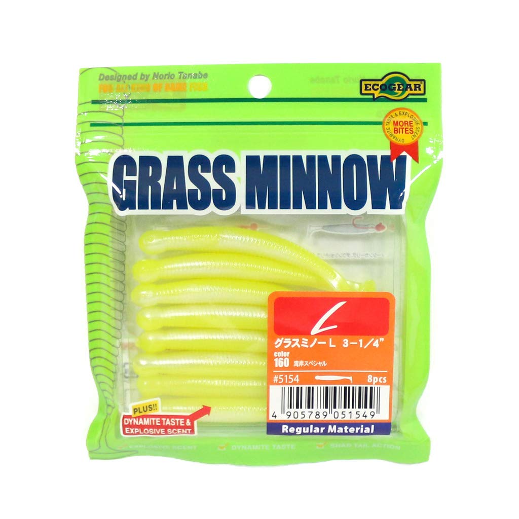 Ecogear 3-1/4" Grass Minnow Lures #160 5154