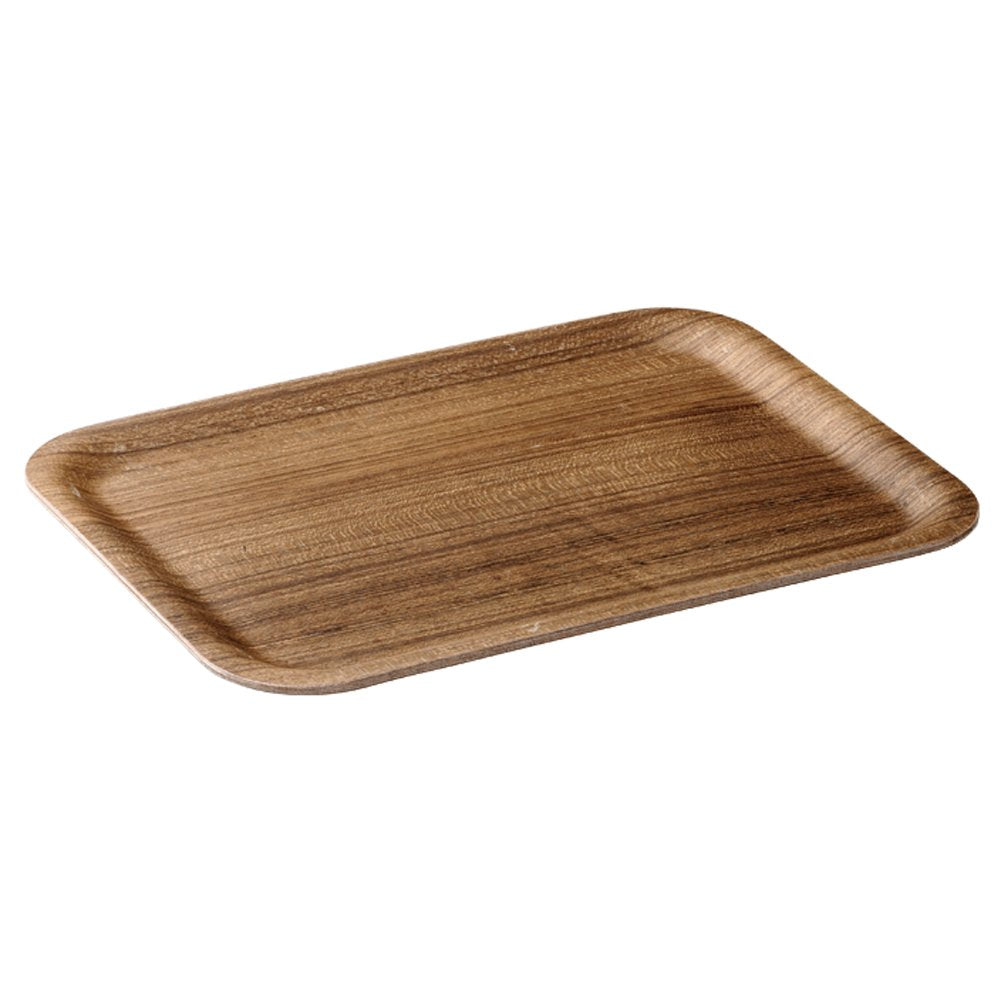 KINTO 45151 Non-Slip Tray, 10.6 x 7.9 inches (270 x 200 mm), Teak Wooden Tray