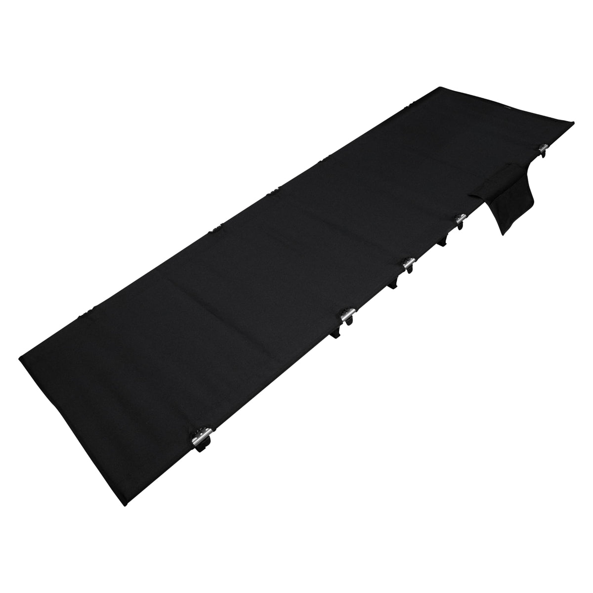 Pine Field Foldable Camping Cot with Dedicated Storage Bag, Black