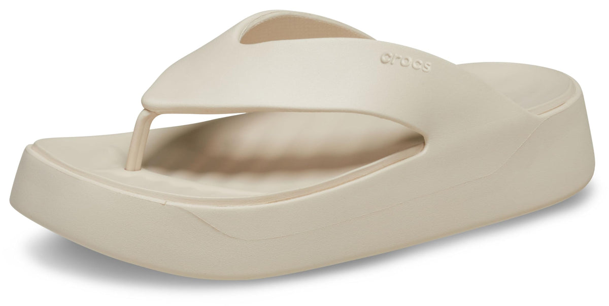 Crocs 209410-160-W7 Getaway Platform Flip Stucco Stucco