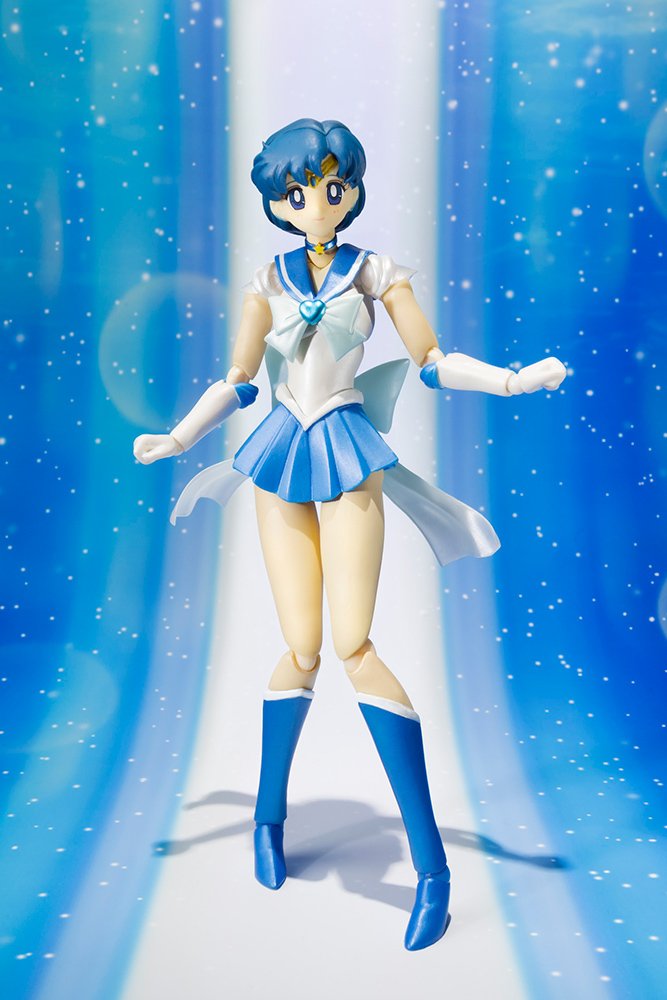 TAMASHII NATIONS Bandai S.H. Figuarts Sailor Moon Super Sailor Mercury Sailor Moon Action Figure
