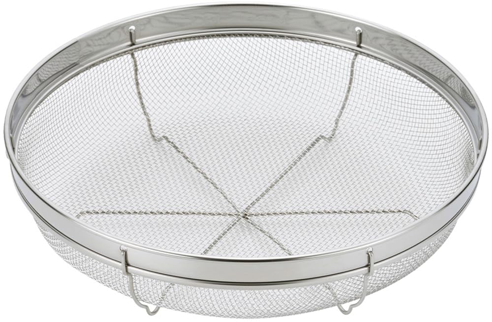 Shimomura 45339 Colander Set, 8.7 inches (22 cm), Made in Japan, Dishwasher-Safe, Tabletop, Legs Included, Vegetable Drainer, Serving Ingredients, Pot, Noodles, Somen, Somen, Somen, Shallow Type,