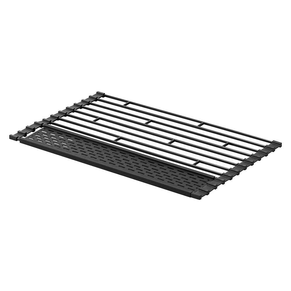 Yamazaki Industries 5058 Folding Drainer Tower with Silicone Tray, Small, Black, Approx. 16.5 x 10.2 x 0.3 inches (42 x 26 x 0.8 cm), Tower with Tray for Draining Small Items, Storage