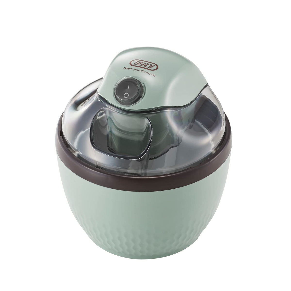 Koubin Ice Cream Maker - 200ml, Automatic, Plastic/Stainless Steel