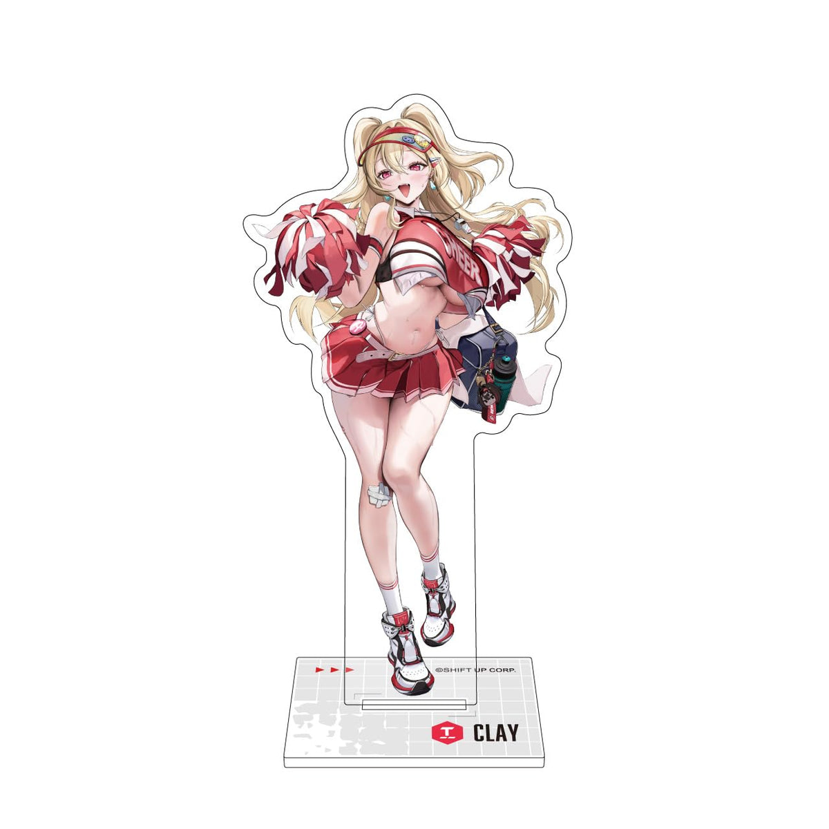 Arger Non-Products Goddess of Victory: Nikke Acrylic Stand, Clay, Approx. W 1.7-3.3 x 4.5 inches (44-84 x 114 mm), Acrylic