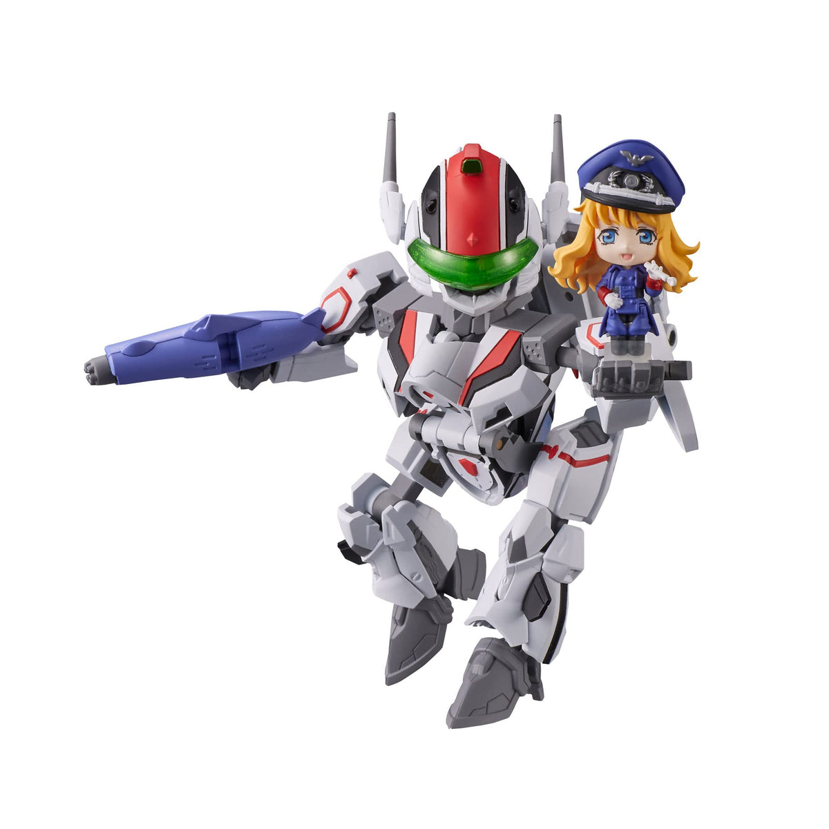 TAMASHII NATIONS - Macross Frontier - VF-25F Messiah Valkyrie (Alto Use) with Sheryl, Bandai Spirits Tiny Session Action Figure