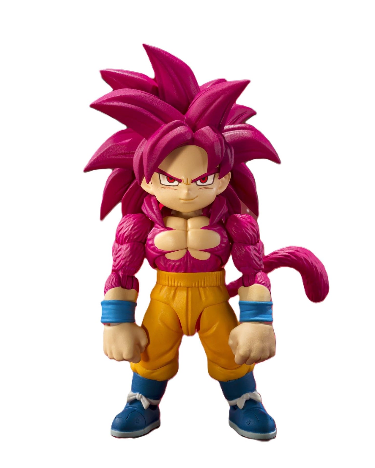 TAMASHII NATIONS Dragonball Super Daima 5 Inch Action Figure S.H. Figuarts Exclusive - Super Saiyan 4 Son Goku Mini