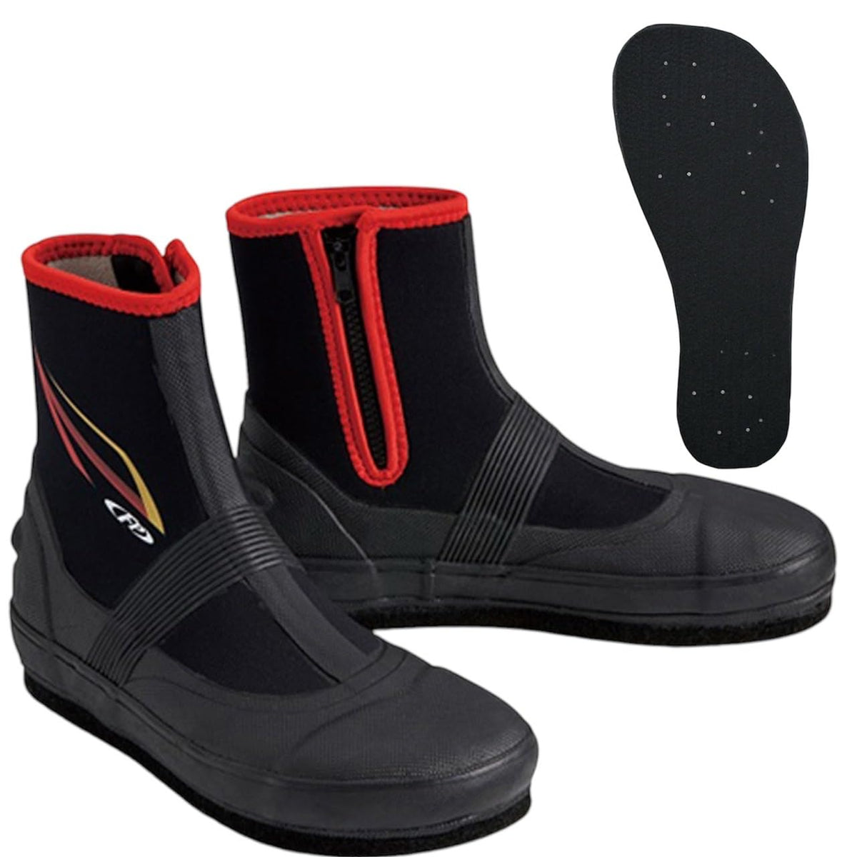 X'SELL FP-5781 S (24.0-24.5) Fish Tabi Black x Red