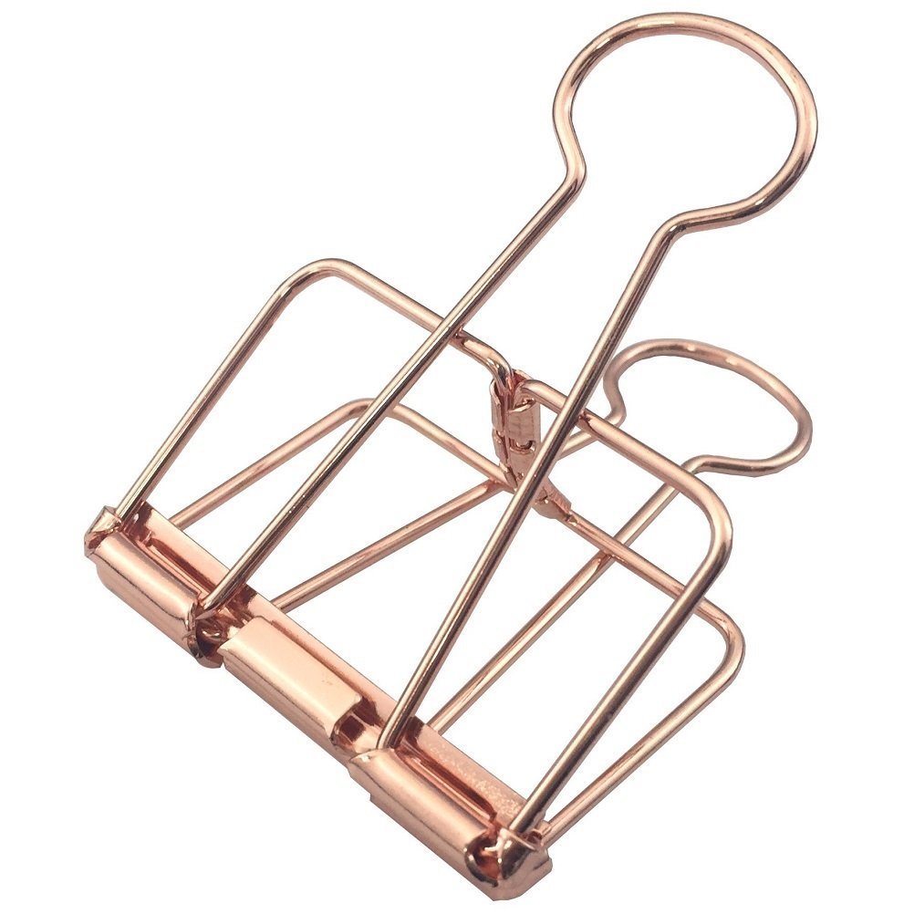 Sancake Com LC-M50BZ Lean Clips, M, 1.3 inches (32 mm), 5 Boxes of 10, Bronze