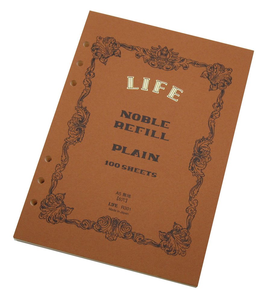 Life Noble R301 Personal Organizer Refill, Plain, A5