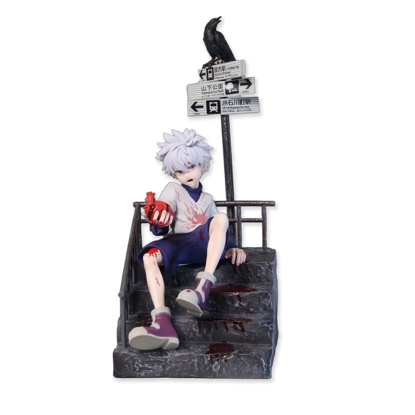 Killua Zoldyck Figure, 13.4 inches (34 cm), PVC Statue, Ornament, Gift, Neighborhood, Unofficial