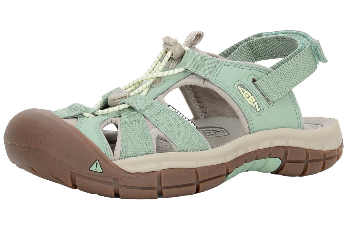 Keen Women's Ravine H2 Sandal, ICEBERG GREEN/WAX YELLOW, 25.5 cm