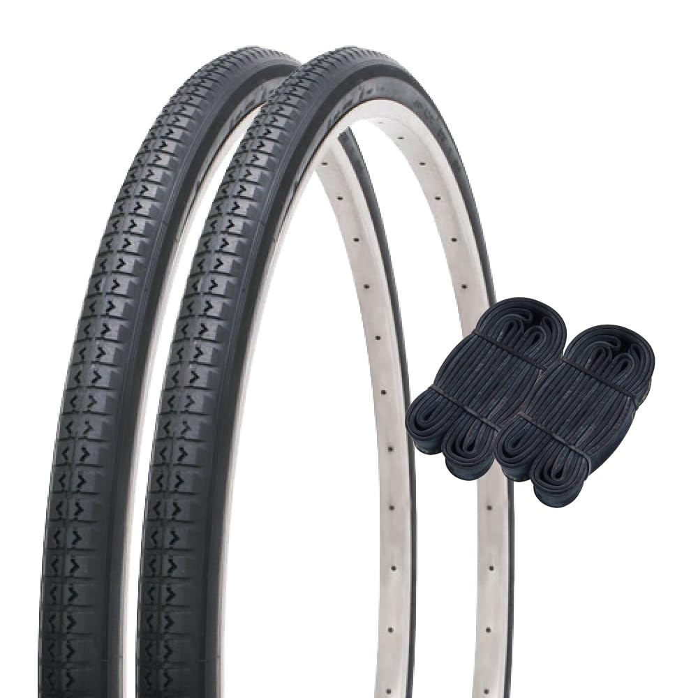 Shinko 60267 28-inch Bicycle Tire Tube, Set of 2, Pair Winding, Standard Tires, 28 x 1 1/2, Black W/O SR141