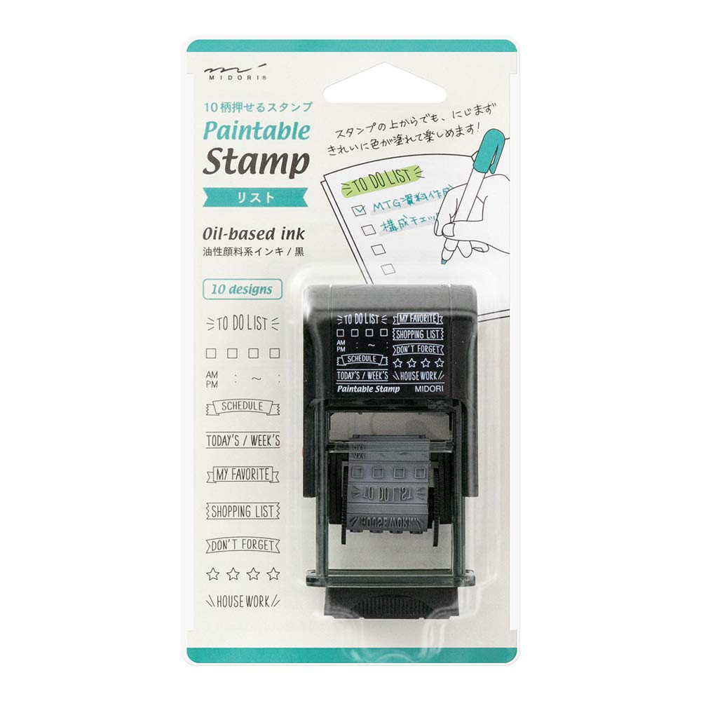 Midori Rotating Stamp 35376006, List Pattern
