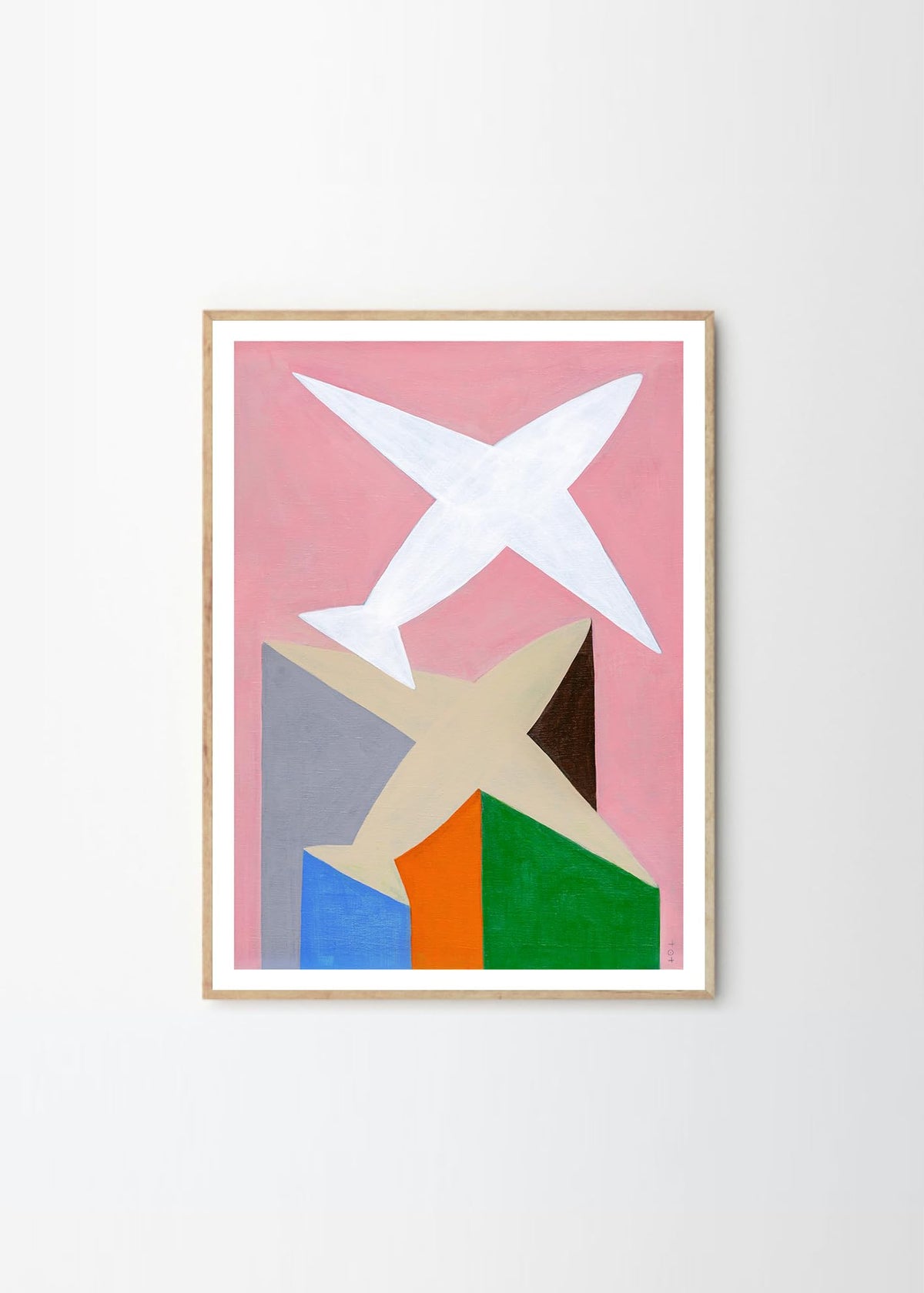 The Poster Club Airplane Stump 11.8 x 15.7 inches (30 x 40 cm) Toetiee