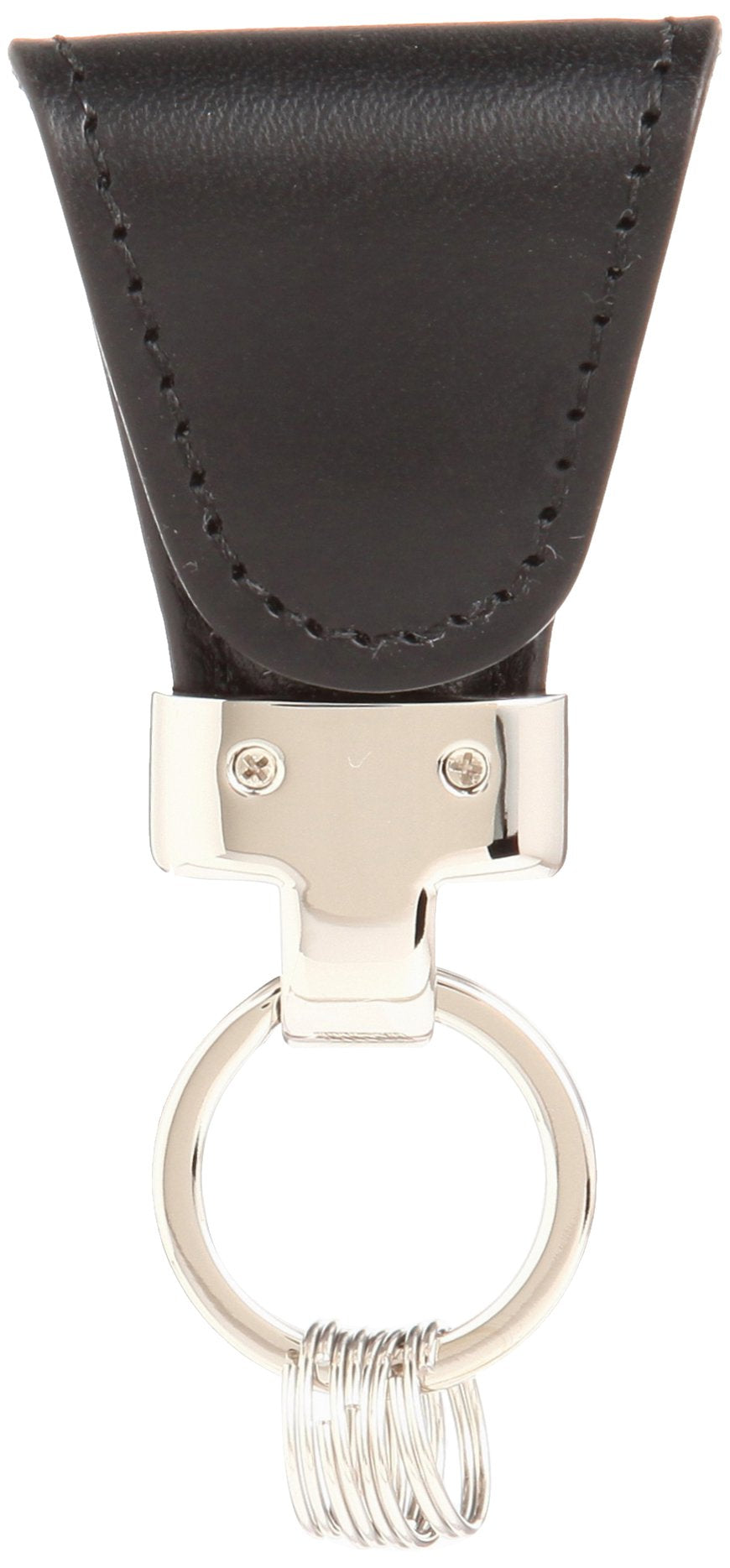 Vintage Revival Productions Key Clip/Clip on Leather Key Ring 59201 Black