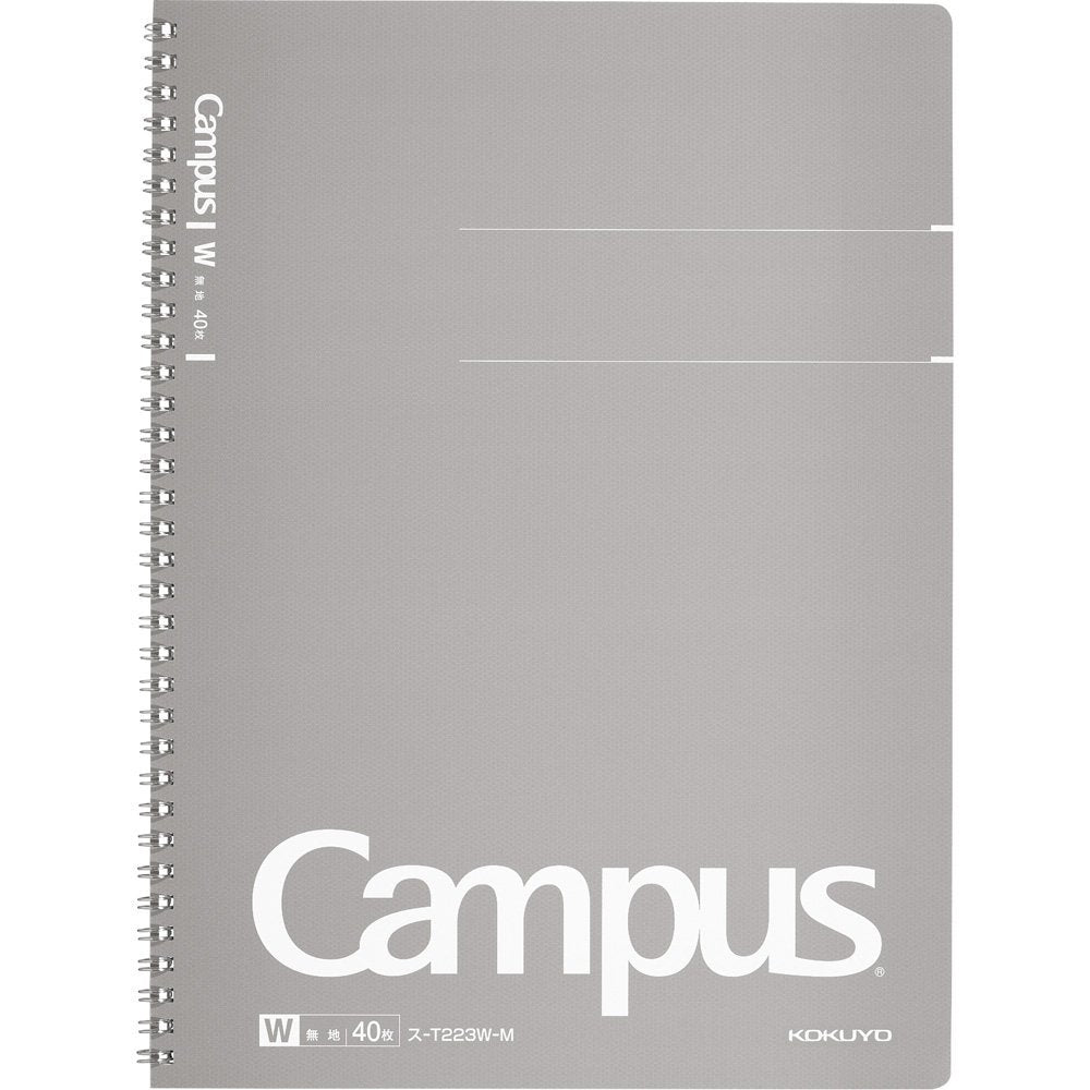 Kokuyo campus Twin Ring Notebook plain 40 sheets A4 scan -T223W-M