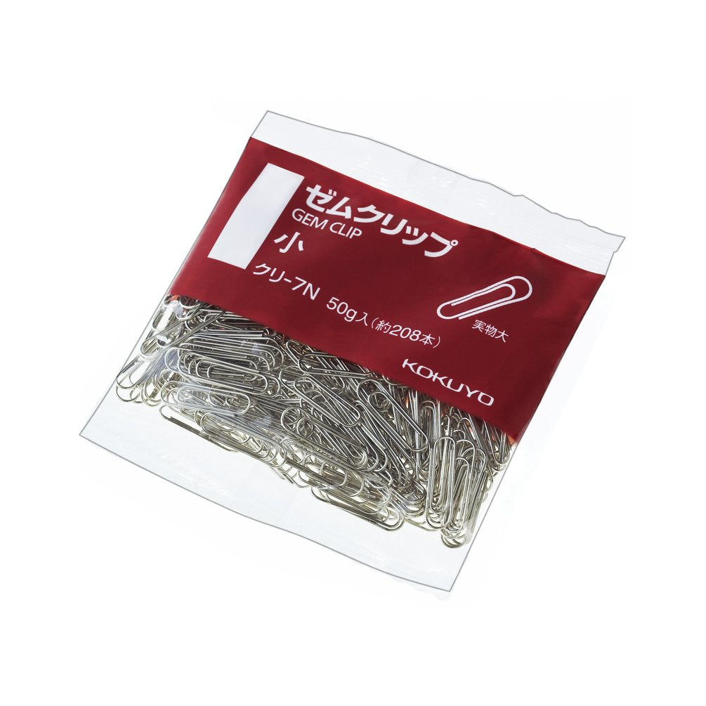 Kokuyo paper clip bag containing small (23mm) about 208 pieces chestnut -7N