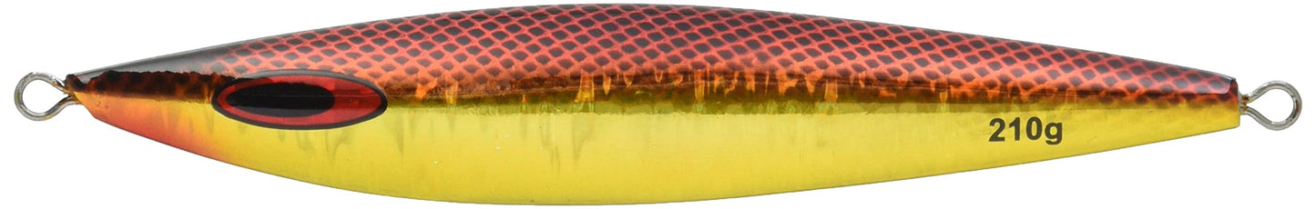 Daiwa Saltiga FK Jig Metal Jig, 7.5 oz (210 g), MG Red Gold Lure