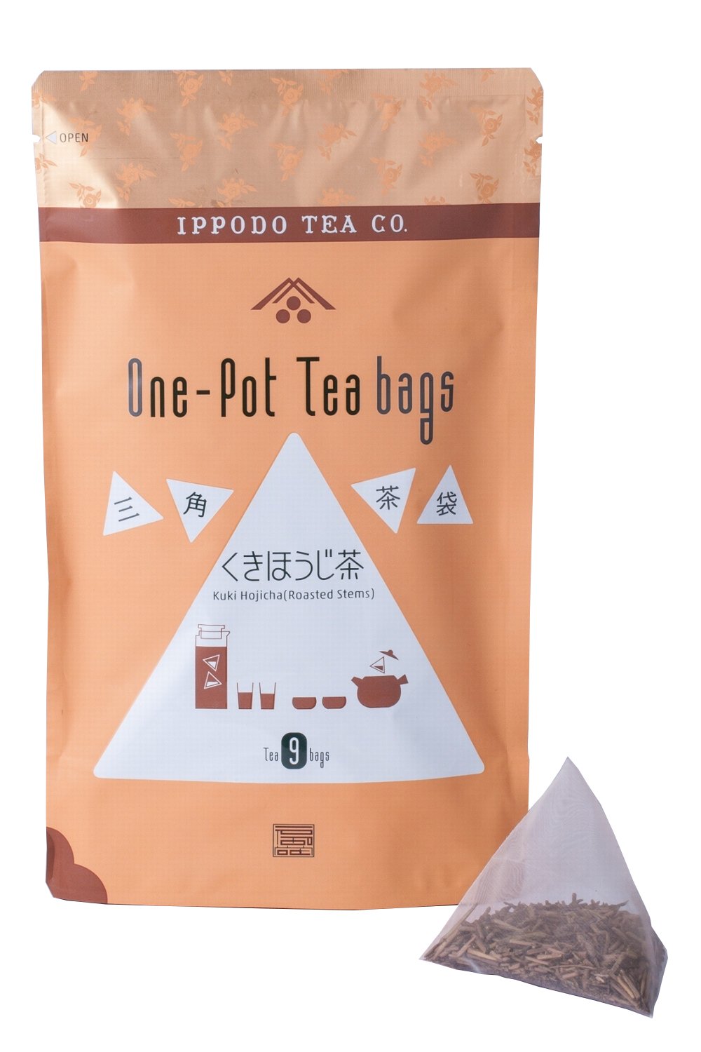 Kazuyasudo tea store triangular tea bag Kuki Hojicha 9 bags input