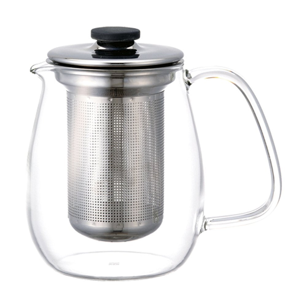 KINTO 8309 UNITEA Teapot, 24.0 fl oz (680 ml), Stainless Steel, Dishwasher Safe, Heat-resistant Glass