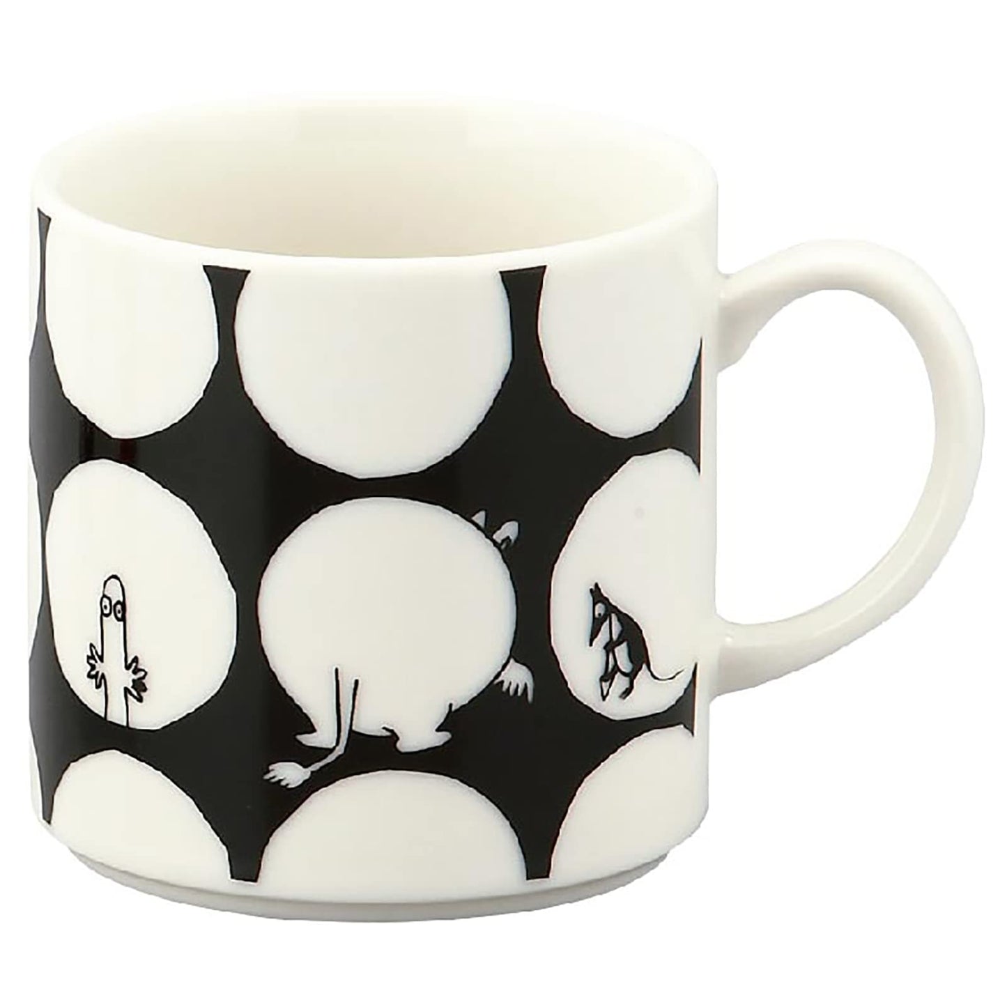 Yamaka Shoten MM6202-11 Moomin Kuvio Mug, Dots, Approx. 11.8 fl oz (350 ml), Microwave Safe, Moomin Goods, Scandinavian, Mother's Day, Gift, Tableware, Gift, Wedding Gift, Made in Japan