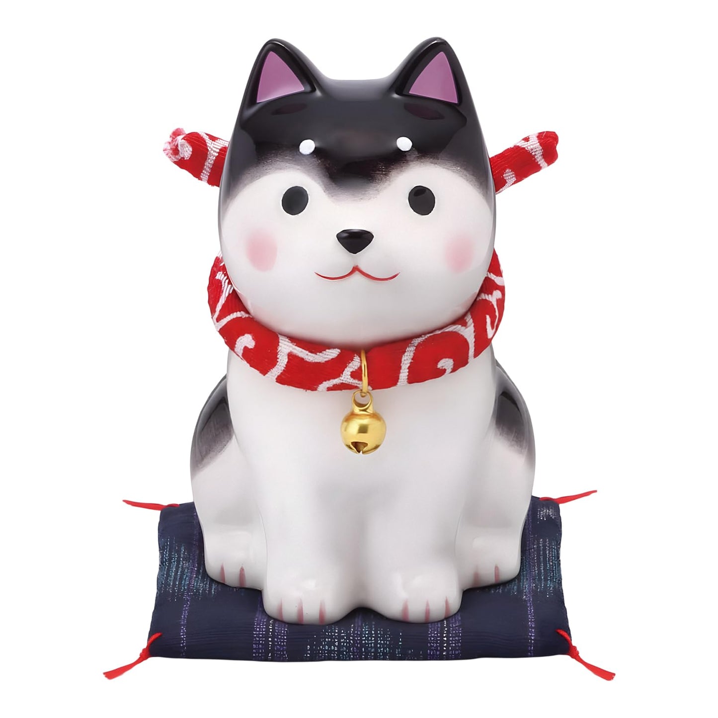 Yakushi Kiln Dog Hiyori Sitting Kuroshiba (Small)