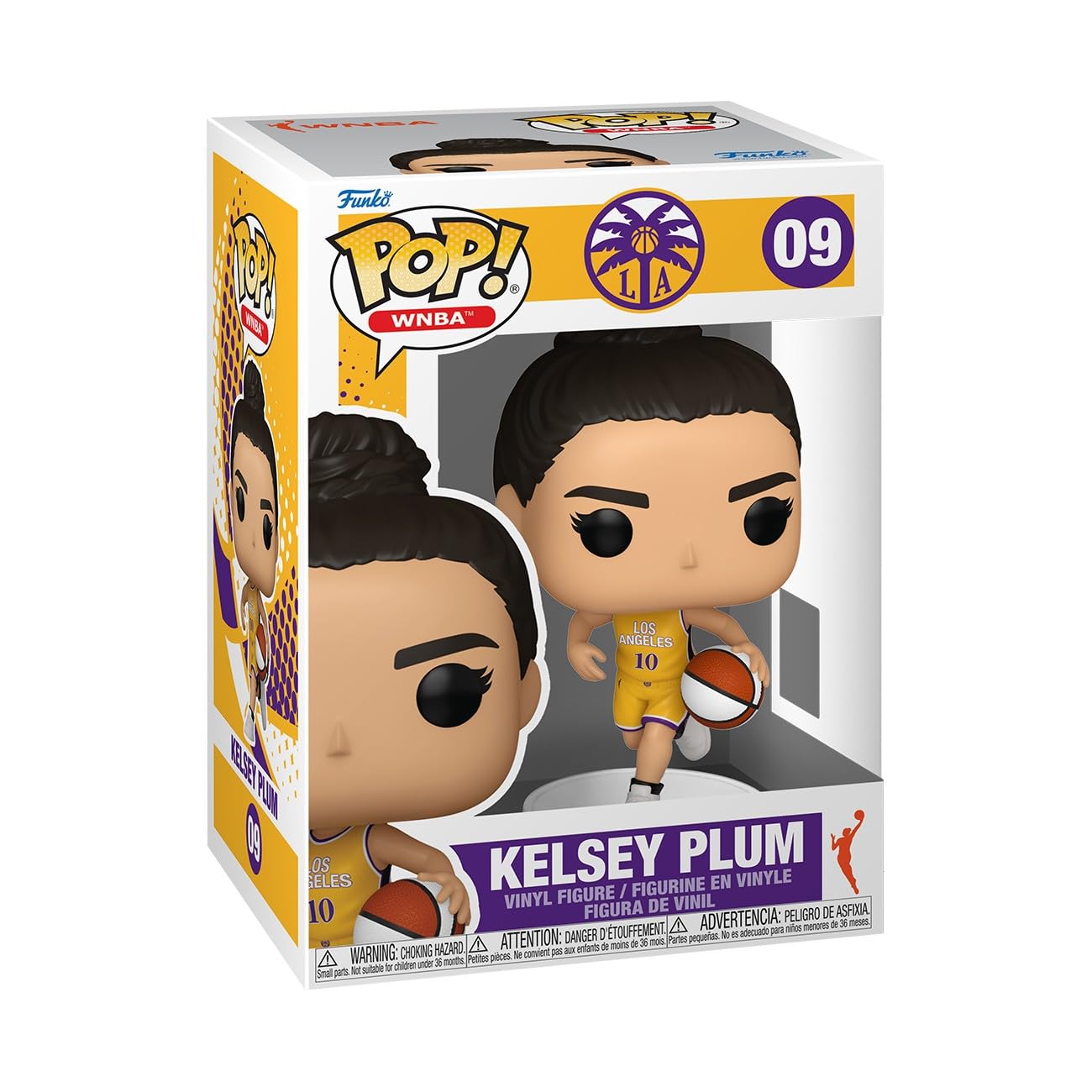 Funko Pop! WNBA: Los Angeles Sparks - Kelsey Plum - Collectable Vinyl Figure - Gift Idea - Official Merchandise - Toys for Kids & Adults - Sports Fans - Model Figure for Collectors and Display
