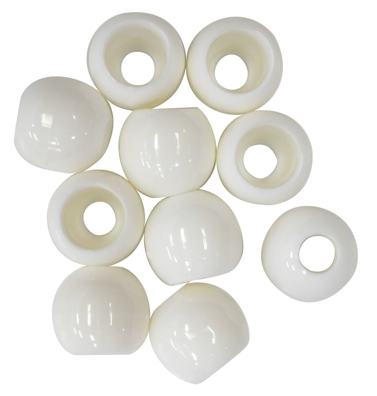 Nasca Plastic Loop End 15mm/White