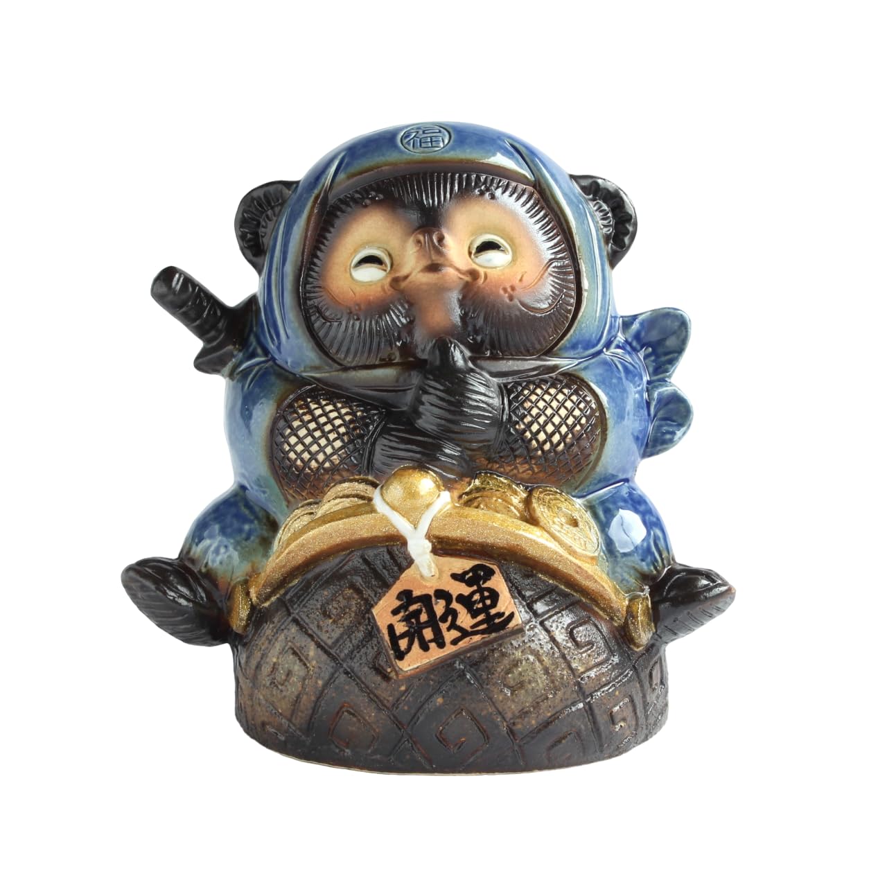 Tori B095-05 Shigaraki Ware Gamaguchi Ninja Raccoon Money Box No. 6