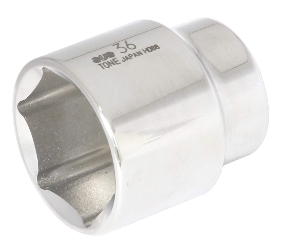 Stainless Steel 1/2" Drive 6 Point Metric Socket (S4V-36)