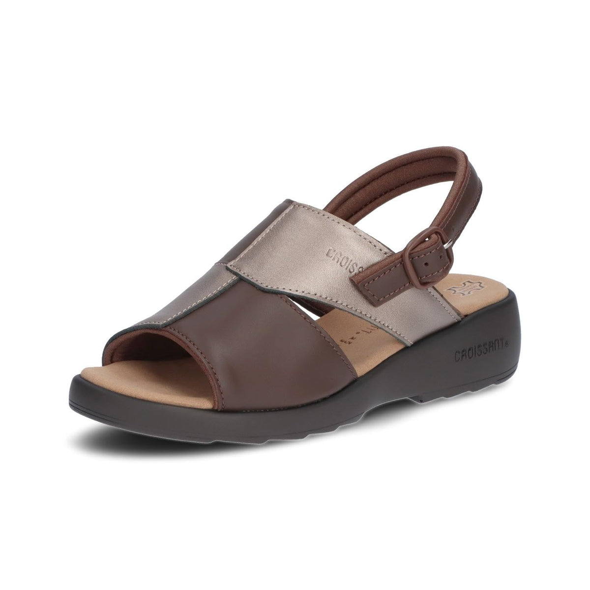 CROISSANT(クロワッサン) Women's Sandal, D Brown Combi (726), S