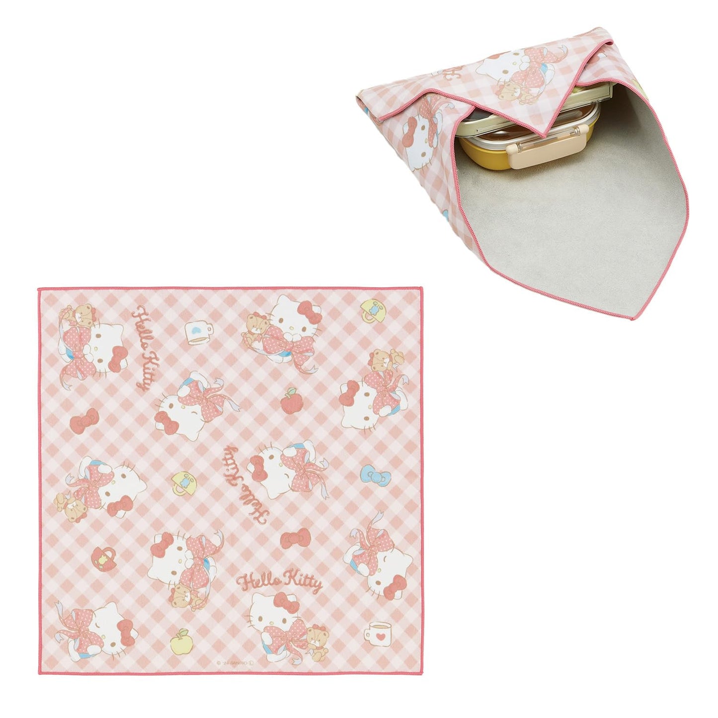 Skater KBST4368517 Sanrio Hello Kitty Big Ribbon, Girls' Lunch Cloth