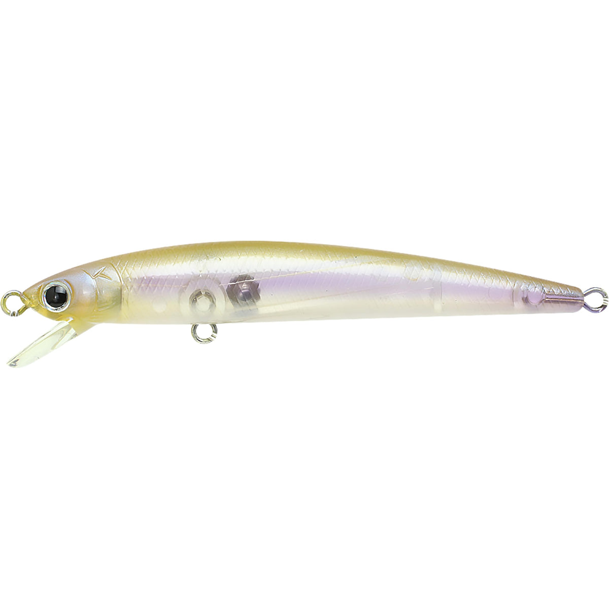 LUCKY CRAFT Japan Flash Minnow 80F ~JDM Jerkbait Side by Side Action Wobbling River Trout Pond Freshwater Lake Bass Fishing Bait (5989 Sanketsu Wakasagi)