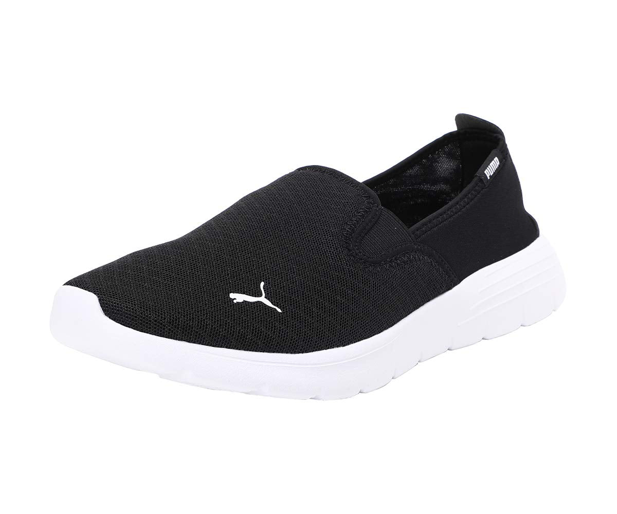 Puma Unisex Low-Top Trainers Sneaker, Black White, 8 US Men