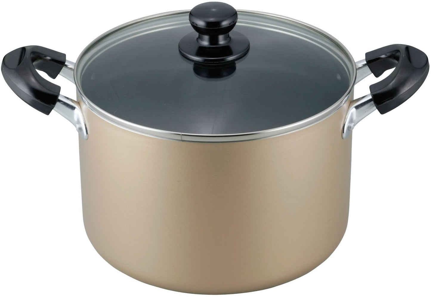 Wahei Freiz OR-7125 Double-Handed Pot, Boiled Food, Curry, Stew Pot, 8.7 inches (22 cm), Large Size, Induction Compatible, Fluorine Resin Processing