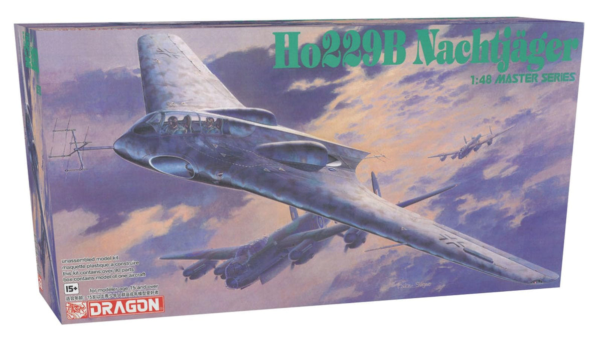 Platz Dragons DR5511 1/48 WW2 German Holten Ho229B Night Fighter Plane Model